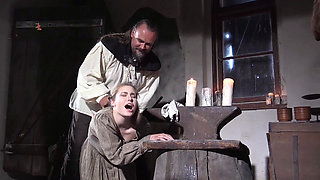 Justines Interrogation in the Old Forge