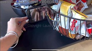 Electrician contest - I get carried away on a stranger's manmeat and he squirts me with spunk!!