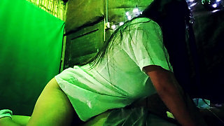 Very Friendly and Pleasant! My Teacher Invited Me to a Romantic Evening and Then I Ridden on His Penis Very Slowly