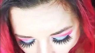 Huge Dildo Sucking Slut