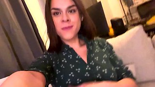 Stacked brunette goes solo toys and masturbation