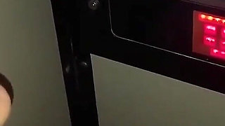 Cute Girlfriend Nervous at Gloryhole Gets Filled