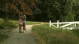 Blonde German Teen Double Fucked by Her Friends