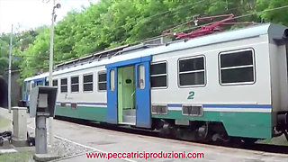 Italian slut fucked in the station