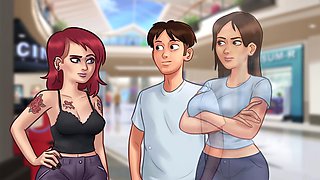 Big tit cartoon, 2d cartoon, big boobs moms