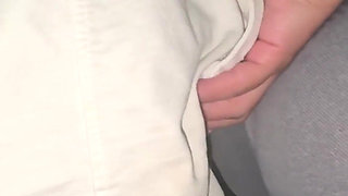 Unknown Woman Touches a Stranger's Dick
