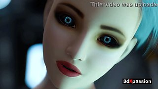 Cyberpunk VR babe deepthroats & rides cock raw Futuristic android Kadira in Nexus-3