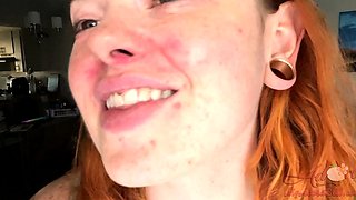 Amateur Redhead POV blowjob ENHANCED