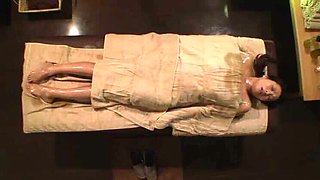 Japanese Celebrity Wife Gets Oiled Up for Steamy Massage and Hardcore Sex