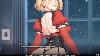 Natural boobs and hentai bondage fantasy with a naughty redhead