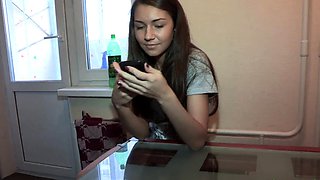 Dirty girlfriend Sveta gets tough experience