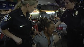 Police Raid Turns into a Wild Threesome Passion