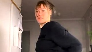 Amateur striptease and Solo masturbation