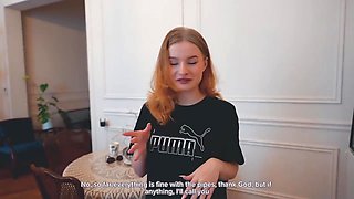 Young beauty shares intense handyman passion