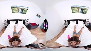 Teen Claudia Colt's tight shaved pussy craves your cock in VR