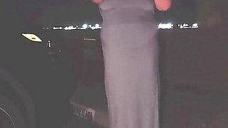 Dark Parking Lot Public Sex with the Shiesty Mask on!