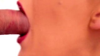 German Teen Gives Sensual Blowjob to Big Cock Boyfriend