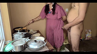 Hot Lady Sucking Dick Moaning Loudly Fuck in Kitchen Too Much Hard