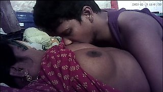 Indian desi village hot house wife kissing housband