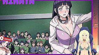 Car Toon - Hinata Of The Academy. She Unzips Her And Exposes Her Breasts. Shinobi Secrets 14
