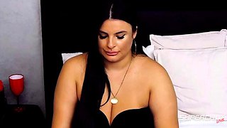 Busty exotic arabian bbw rue boob show on cam
