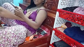 Desi Girl Hot Talk with BF - Real Homemade Sex - Small Tits & Long Hair