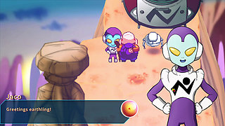 Kame Paradise Multiversex 2 - Roshi Playing with Fords' Big Tits