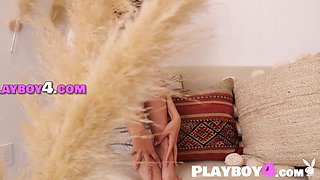 Petite curly teenage posing for Playboy