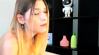 blonde teen pregnant girl has her pussy masturbated