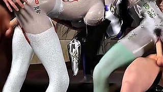 Threesome Pixel Passion: 3D Girl Fantasy - 3D Animation Hentai