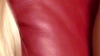 Blonde Skinny Teen Has Lesbian Sex with Her Best Friend Using a Strap on