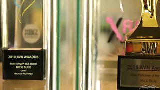 Obsessed Fan Sabotages Celebrity Then Nurses Him With Deep Blowjob & Creampie Ride With Tommy Pistol, Mick Blue And Anikka Albrite