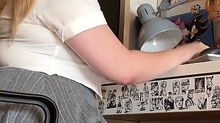Gassy Married Secretary Cannot Control Her Farts