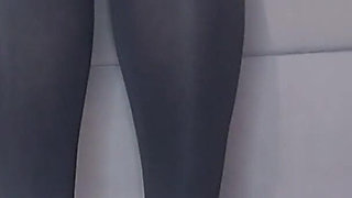 72 Black High Socks Feet Worship2