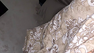 Surfer Step Mom Takes care of step son big dick with low handjob
