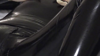 I'm Stroking Myself All Over in a Latex Catsuit with a Latex Mask, I Want to See You Cum! 2 Angle