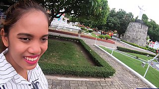 Thai girlfriend day out and sex at home