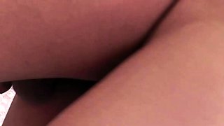 Tiny dick asian ladyboy in black panties ass fucked on the