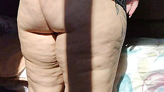 Curious Goddess - Hot Brunette Wearing Only a Towel, Very Horny