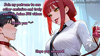 Endure Makima's degradation test to become her filthy puppy (CBT JOI)