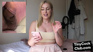 Small cocks guys assessed by brit MiLF