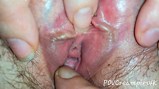 My Step Sis Lets me Record her Small Pussy Having a Pulsating Orgasm