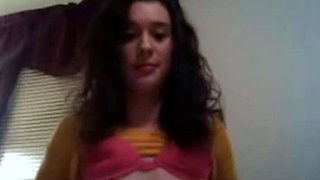 Shy Girl with Big Tits Masturbates on Webcam