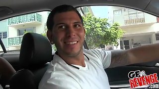 GF Leaks Track Star - Sexy babes Aubrey Sky, Annie Whorehall and Dillion Harper Cock Sharing in car