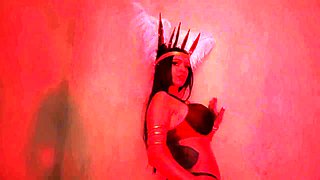 Big breasted bombshell posing provocatively for the camera