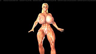 Cartoon fitness MILF amazing porn movie