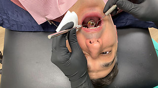 Nurse Bunny Checks Dr. Canada's Teeth Multi Angle