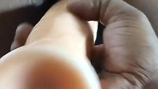 Huge Dildo in Tiny Pussy