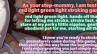 Ai Step-mommy Femdom Audio Song: Red Light Green Light, Yellow Light JOI Stamina Marathon Jerkoff but No Premature Ejaculation.
