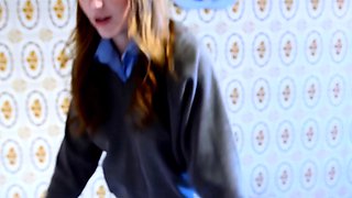 Sophia Smith Soaks Her Tight Uniform In Wet Tub Action!